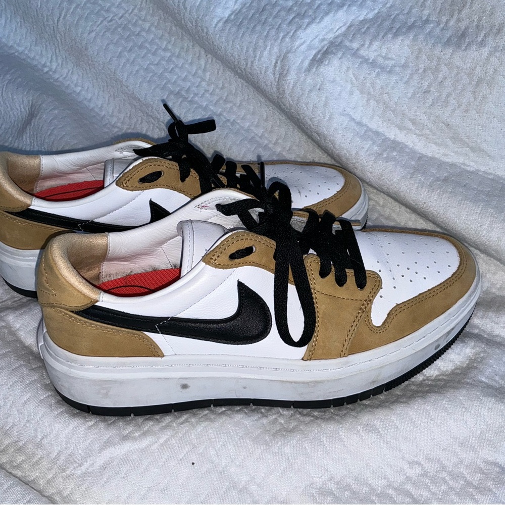 Nike Women’s 9.5 Air Jordan 1 Elevate Low Sneakers Tri-Color